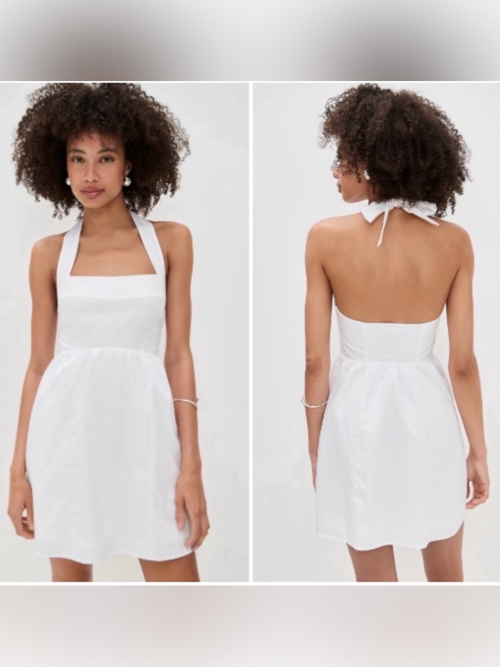Hill House The Fleur Mini Dress - White